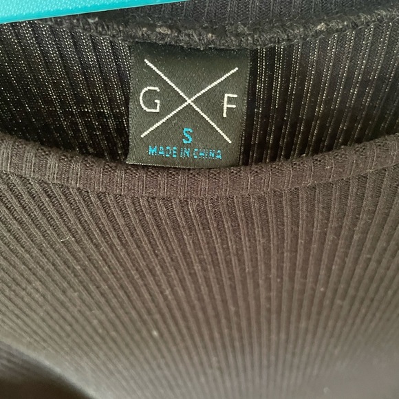 Black Bodycon Ribbed Dress by GF - Picture 4 of 4